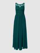 Laona Abendkleid mit floralem Spitzenbesatz in Gruen, Größe 34