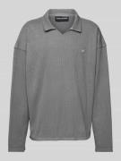 Pegador Longsleeve mit V-Ausschnitt in Taupe, Größe XL