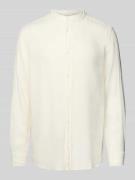 Mazine Freizeithemd mit Maokragen in Weiss, Größe L