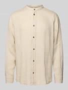 Mazine Freizeithemd mit Maokragen in Offwhite, Größe S