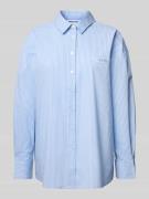 Pegador Oversized Bluse mit Label-Stitching Modell 'EVA' in Hellblau, ...