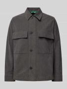 ANNARR Hemdjacke mit Knopfleiste Modell 'HARKI' in Anthrazit, Größe XX...