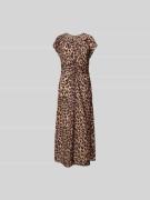 BAUM & PFERDGARTEN Maxikleid mit Raffungen in Hellbraun, Größe 36