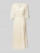 Stella Nova Maxikleid in Wickel-Optik in Beige, Größe 38