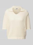 ECOALF Strickpullover mit 1/2-Arm Modell 'ARGANALF' in Beige, Größe L