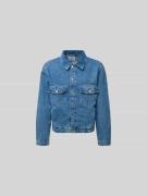 WON HUNDRED Jeansjacke mit Knopfleiste in Blau, Größe 50