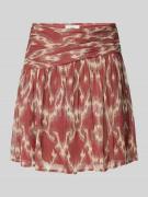 Bash Minirock mit gelegten Falten Modell 'MINA' in Bordeaux, Größe 34