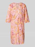 Smith and Soul Knielanges Kleid mit V-Ausschnitt in Apricot, Größe S