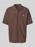 Pegador Regular Fit Freizeithemd mit Strukturmuster und Label-Stitchin...
