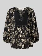 Bash Relaxed Fit Bluse mit 3/4-Arm Modell 'AURA' in Black, Größe 34