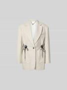 Rabanne Blazer mit Reverskragen in Hellgrau, Größe M/L