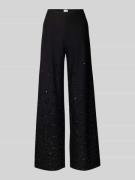 SEDUCTIVE Wide Leg Hose aus Viskose-Mix Modell 'KIMBERLY' in Black, Gr...