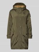 Blauer USA Regular Fit Parka mit Teddyfellbesatz Modell 'Payne' in Oli...