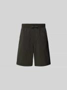 MAISON KITSUNÉ Shorts mit Tunnelzug in Dunkelgruen, Größe 40