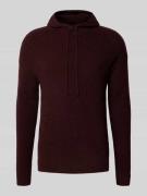Antony Morato Regular Fit Hoodie mit Woll-Mohair-Anteil in Bordeaux, G...