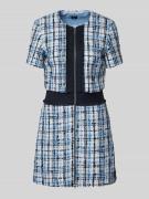 BOSS Minikleid in Bouclé-Optik Modell 'Dosola' in Blau, Größe 32