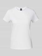 BOSS T-Shirt mit Label-Detail Modell 'Eventsa' in Weiss, Größe XS