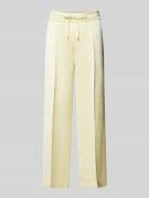 Cambio Regular Fit Stoffhose mit Leinen-Anteil Modell 'CLARA' in Hellg...