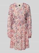 BOSS Orange Minikleid mit V-Ausschnitt Modell 'Ditissy' in Pink, Größe...