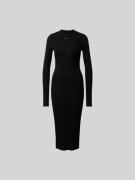 Diesel Midikleid mit Label-Stitching in BLACK, Größe XS