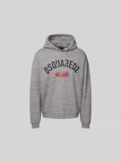 Dsquared2 Hoodie mit Kapuze in Mittelgrau, Größe L