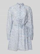 Guess Knielanges Kleid mit Knopfleiste Modell 'ADLAIDE' in Hellblau, G...