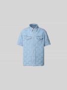 Kenzo Freizeithemd mit Knopfleiste in Hellblau, Größe L