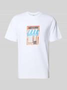 Forét T-Shirt mit Motiv-Print Modell 'MARKET' in Weiss, Größe L