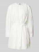 Tommy Hilfiger Minikleid mit Bindegürtel in Weiss, Größe 46