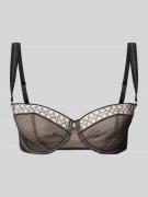 Triumph Bügel-BH mit Strukturmuster in Black, Größe 75D