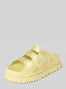 UGG Sandalette mit Klettverschluss Modell 'GOLDENGLOW' in Neon Gelb, G...
