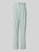 Emporio Armani Stoffhose mit Strukturmuster in Aqua, Größe 44