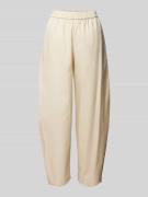 ARMANI EXCHANGE Wide Leg Stoffhose aus reiner Baumwolle in Sand, Größe...