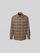 Closed Freizeithemd mit Knopfleiste in Mittelbraun, Größe M