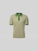 Closed Poloshirt mit kurzer Knopfleiste in Khaki, Größe S