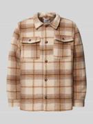 Lindbergh Regular Fit Hemdjacke mit Brusttaschen in Sand, Größe XL