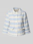 Milano Italy Blazer mit Fransen in Bleu, Größe 40