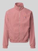 Tommy Jeans Regular Fit Blouson mit Stehkragen in Koralle, Größe XL