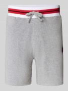 HUGO Shorts mit elastischem Bund Modell 'JAXON' in Hellgrau, Größe L