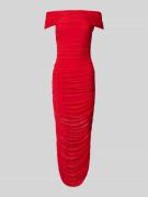 Forever New Abendkleid mit Off-Shoulder-Design in Rot, Größe 36