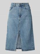 Gestuz Knielanger Jeansrock im 5-Pocket-Design Modell 'layza' in Jeans...