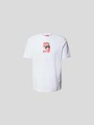 Diesel T-Shirt mit Label-Print in Weiss, Größe L