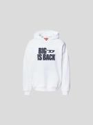 Diesel Hoodie mit Label-Print in Weiss, Größe S
