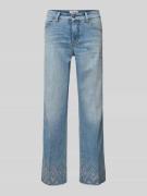 Cambio Flared Jeans mit Lochstickerei Modell 'FRANCESCA' in Hellblau, ...