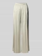 MOS MOSH Wide Leg Stoffhose mit gelegten Falten Modell 'RITA' in Sand ...