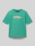 Tommy Hilfiger Teens Regular Fit T-Shirt aus reiner Baumwolle in Gruen...