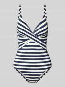 Barts Badeanzug mit tiefem V-Ausschnitt Modell 'YADBOR' in Marine, Grö...