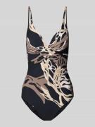 Barts Badeanzug mit V-Ausschnitt Modell 'Melyd' in Black, Größe 36