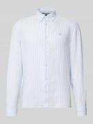 BOSS Regular Fit Leinenhemd in Hellblau, Größe L