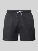 MCNEAL Badehose mit elastischem Bund und Tunnelzug in Black, Größe L